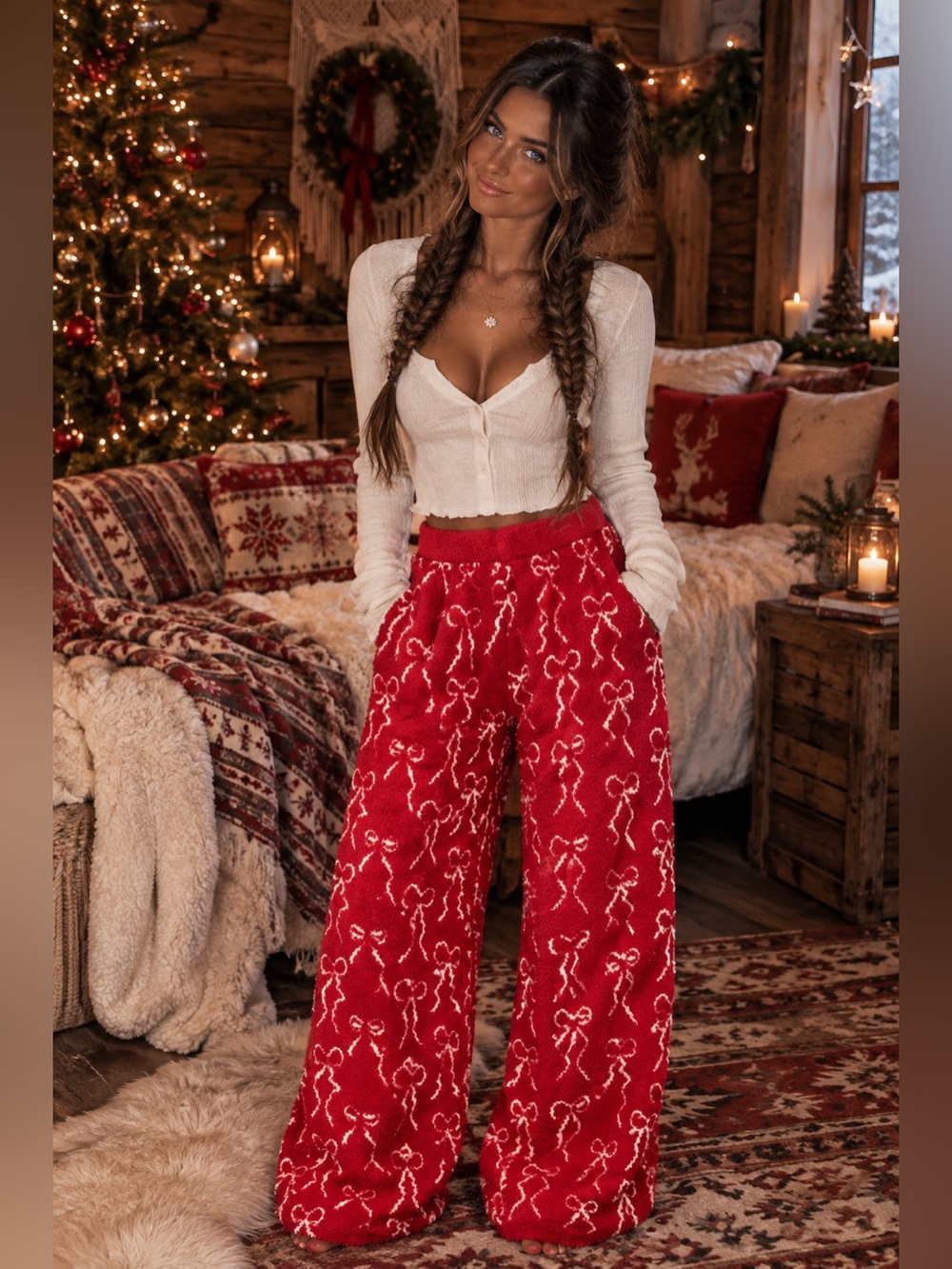 Tik Tok Viral NWT Cupcakes And Cashmere Bow Lounge Pants 🎀♥️